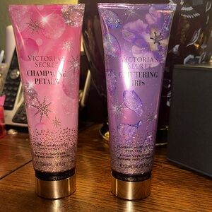Victoria's Secret Pink and Purple Lotion Duo